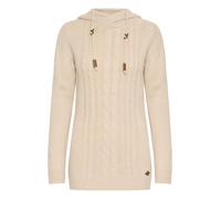 Oxmo Cable Women's Jumper Hoodie Chunky Knit Pullover with Hood