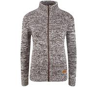 Oxmo Phenix Women's Cardigan Chunky Knit Jacket, Size:M, Colour:Coffee BEA (795973)