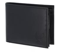 oxmox Leather RFID Protect Freedom Pigeon Embossed Black