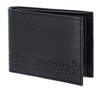 oxmox Leather RFID Protect Jumping Jack Embossed Black