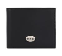 oxmox Leather Wallet RFID protection Leather 12 cm gray
