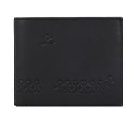 oxmox Leather Wallet RFID protection Leather 12 cm gray