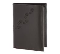 Oxmox Purse Leather RFID Protect Kombibörse Footsteps 2.0 Embossed Brown Dark Brown