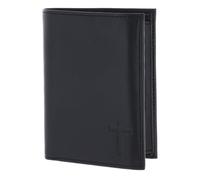 Oxmox Purse Leather RFID Protect Kombibörse Freedom Cross Embossed Black