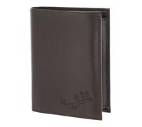 Oxmox Purse Leather RFID Protect Kombibörse Lizard 2.0 Embossed Brown Dark Brown