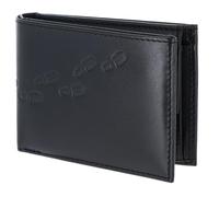 Oxmox Purse Leather RFID Protect Pocketbörse Footsteps 2.0 Embossed Black