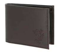 Oxmox Purse Leather RFID Protect Pocketbörse Frog 2.0 Embossed Brown Dark Brown