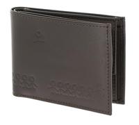 Oxmox Purse Leather RFID Protect Pocketbörse Jumping Jack Embossed Brown Dark Brown