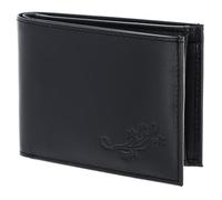 Oxmox Purse Leather RFID Protect Pocketbörse Lizard 2.0 Embossed Black