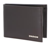 oxmox purse Leather RFID Protect Pure 2.0 Metal Square Brown
