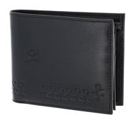 Oxmox Purse Leather RFID Protect Querscheinbörse Jumping Jack 2.0 Embossed Black