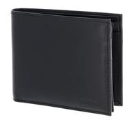 Oxmox Purse Leather RFID Protect Querscheinbörse Pure 2.0 Embossed Black