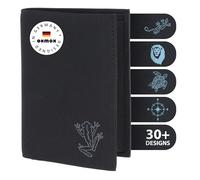 Oxmox Purse New Cryptan RFID Protect Kombibörse Frog 2.0 Print Grey Black