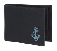Oxmox Purse New Cryptan RFID Protect Pocketbörse Freedom Anchor Print Cyan Black