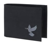 Oxmox Purse New Cryptan RFID Protect Pocketbörse Freedom Pigeon Print Grey Black