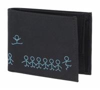 Oxmox Purse New Cryptan RFID Protect Pocketbörse Jumping Jack 2.0 Print Cyan Black