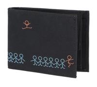 Oxmox Purse New Cryptan RFID Protect Pocketbörse Jumping Jack Print Cyan Black