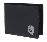 Oxmox Purse New Cryptan RFID Protect Querscheinbörse Freedom Lion Print Grey Black