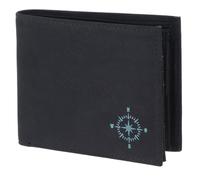 Oxmox Purse New Cryptan RFID Protect Querscheinbörse Windrose 2.0 Print Cyan Black
