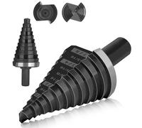 OXMUL M35 Step Drill Bit for Metal, 3/16 to 7/8, Cobalt Drill Bits, Extra-Heavy Duty for Stainless Steel, Hard Steel, Mild Metal, Aluminum, Wood, Industrial Grade, 12-Steps. Co78Z