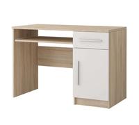 oxnard wooden computer desk with 1 door 1 drawer in sonoma oak