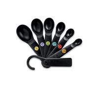 OXO 11110801 Good Grips 7-Piece Plastic Measuring Spoons, Black