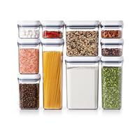 OXO 1165700 Good Grips 10-Piece Airtight Food Storage POP Container Value Set, Plastic, White