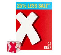 OXO 12 Reduced Salt Beef Stock Cubes - Lower Salt, Classic Beef Flavour, Ideal for Gravy, Stews, Soups & Holiday Cooking, 71 g (Pack of 1)