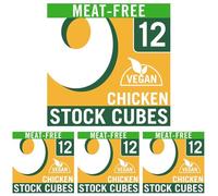 OXO 12 Vegan Chicken Flavour Stock Cubes - Meat-Free, Bold Taste, Plant-Based, Ideal for Soups, Roasts, Gravy & Holiday Cooking, 71 g (Pack of 4)
