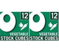 OXO 12 Vegetable Stock Cubes, Plant-Based, Vegan, Gluten-Free (2-Pack)