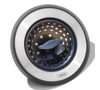 OXO 13259500 Good Grips 2-in-1 Sink Strainer, Silicone, Black