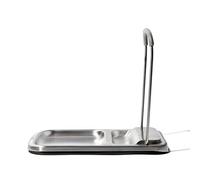 OXO Spoon Rest with Lid Holder 3x4x1in Stainless Steel