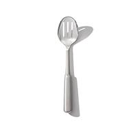 OXO STEEL SLOTTED COOKING SPOON, Silver