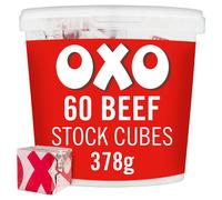 OXO 60 Beef Stock Cubes Made With Authentic Meat Juices, 378 g (Pack of 1)