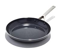 OXO Agility Series 12" Frying Pan Skillet, Ceramic Nonstick Cookware PFAS-Free, Induction Suitable, Quick Even Heating, Stainless Steel Handle, Chip-Free Rims, Dishwasher and Oven Safe, Black