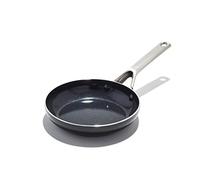 OXO Agility Series 8" Frying Pan Skillet, Ceramic Nonstick Cookware PFAS-Free, Induction Suitable, Quick Even Heating, Stainless Steel Handle, Chip-Free Rims, Dishwasher and Oven Safe, Black