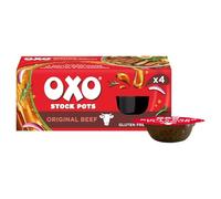 OXO Beef Stock Pots - Original Recipe, Rich, Flavourful Stock For Cooking, Soups & Stews, 10 Packs of 4 x 20g (40 Pots Total)
