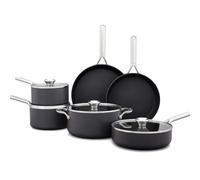 OXO Ceramic Non-Stick Professional 10-Piece Pots and Pans Cookware Set - No-PFAS Diamond-Reinforced Ceramic, Induction-Ready Bases, Tempered Glass Lids, Oven Safe to 200°C, Dishwasher Safe
