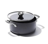 OXO Ceramic Non-Stick Professional 24 cm Stockpot with Lid - Diamond-Reinforced No-PFAS Ceramic, Induction-Ready Base, Tempered Glass Lid, Oven Safe to 200°C, Dishwasher Safe