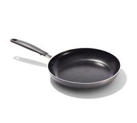 OXO Enhanced 10” Frying Pan Skillet, Nontoxic PFAS-Free Ceramic Nonstick Cookware, BPA-Free Silicone Handles, Dishwasher & Oven Safe, Black