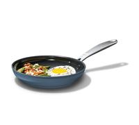 OXO Enhanced 8” Nonstick Frying Pan Skillet, Ceramic PFAS-Free Cookware, Stainless Steel Handle, Eggs & Omelets, Dishwasher & Oven Safe, Storm Blue