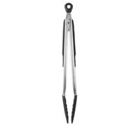 OXO Good Grips Locking Tongs with Silicone Heads, Black, 30cm
