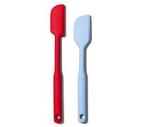 OXO Good Grips 2 Piece Silicone Spatula Set, red/seltzer