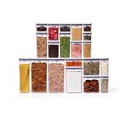 OXO 11236600 Good Grips 20 Piece POP Container Set, Plastic, White, Clear