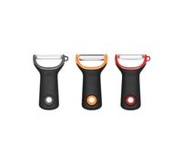 OXO Good Grips 3-Piece Assorted Prep Peeler Set - Includes Straight, Serrated & Julienne Peelers - Y-Shaped Design - Sharp Stainless Steel Blades - Non-Slip Handle - Dishwasher Safe