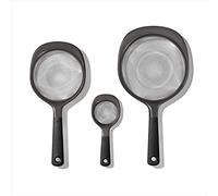 OXO Good Grips 3-Piece Strainer Set, Black