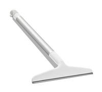 OXO Good Grips Aluminum Extendable Squeegee - Rust-Free Telescopic Handle with Flexible Silicone Blade - Streak-Free Drying for Shower Glass, Mirrors & Windows - 360° Hook for Hanging