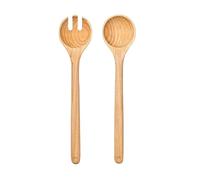 OXO Good Grips Beechwood Salad Servers - 2-Piece Set, Durable Wooden Utensils for Easy Serving, Kitchen Accessories