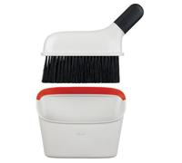 OXO Good Grips Compact Dustpan & Brush Set | Firm bristles for thorough cleaning, comfortable non-slip handle, compact storage