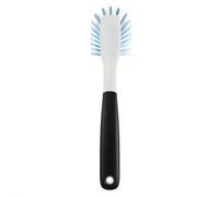 OXO Good Grips Dish Brush with Built-in Scraper - Safe for Non-Stick Cookware - Comfortable Non-Slip Handle - Sturdy Nylon Bristles - Kitchen Cleaning Tool - Dishwasher Safe